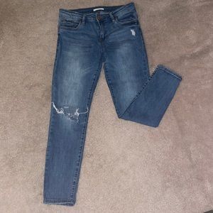 STS Blue Women's Jeans Emma Ankle Destructed Skinny Jeans mid rise size 29